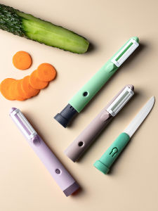 Portable Ceramic Fruit Peeler Knife Multi-Function Potato Scraper Apple Slicer Kitchen Tool with Box Home Use Cooking Utensil