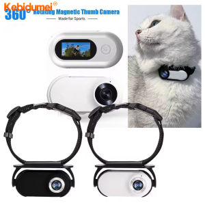 Kebidumei Pet Collar Camera No Wifi Required HD Mini Sports Camera Cat Camera Choker Dog Tracker Collar With Video Records Pet Accessories