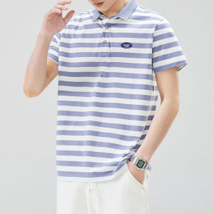 Slim Fit Short Sleeve Polo Shirt Mens Summer Trendy Brand Casual Thin Style Turn-down Collar T-shirt Fashionable Korean Style