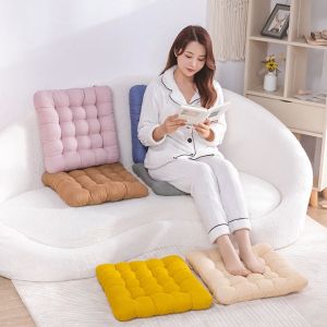 40*40CM Simple Style Chair Pad High Quality Polyester Fiber Cushion Multi-Purpose Solid Color Square Cushion for School Office