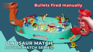 【Đồ chơi khủng long chiến đấu】Máy phóng khủng long tương tác 2 người trò chơi đối kháng hấp dẫn cho trẻ em gắn kết gia đình