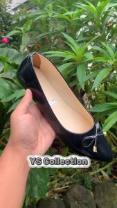 ILYASSHOES - Sepatu Flatshoes Glossy Wanita Terbaru Kekinian Nyaman Digunakan