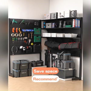 Boltless Rack Metal Rack Shelf Standing Pegboard Rak Buku Besi Rak Besi Bertingkat Heavy Duty Adjustable Display Rack Rak Dapur Rak Serbaguna