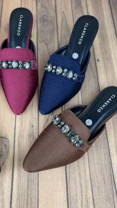 Sepatu Slip On Wanita Aksesoris Permata CH50