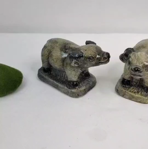 ตุ๊กตาแต่งสวน ตุ๊กตาจัดสวน ควาย แพ็คคู่ ขนาด  5*7.5 ซม. ตุ๊กตาปูนปั้น จัดสวน จัดสวนหย่อม จัดสวนหน้าบ้าน