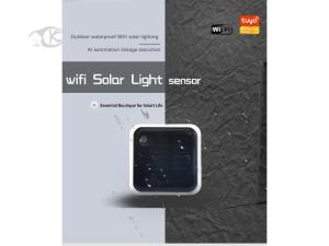 Cảm Biến Ánh Sáng Năng Lượng Mặt Trời Tuya WiFi IP65 Cảm Biến Phát Hiện Độ Sáng Ngoài Trời Chống Nước Cảm Biến Độ Sáng Dễ Dàng Lắp Đặt TY-SL-GZ Cho Tự Động Hóa