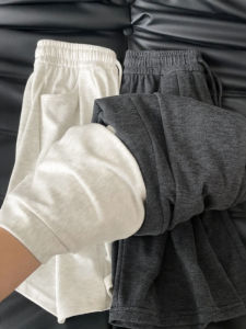 Grey Soft Draping Straight Leg Pants Womens High Waist Casual Wide Leg Trousers Autumn New Arrival Small Size Comfortable