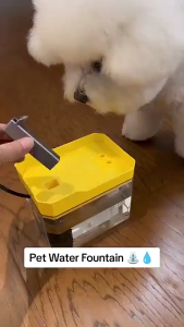 Automatic Cat Dog Water Dispenser Transparent Auto Filter Quiet Circulation Fresh Flow Water Drinker Bowl