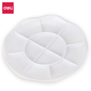 Deli Large Size Plum Blossom Shuaxi Watercolor Palettes Student Art Supplies National Painting Three Line Color Mixing Dish