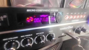 Konzert KCS-222 Micro Component "ToDoROke" System w/ 50s double Wireless mic USB Bluetooth 2500W