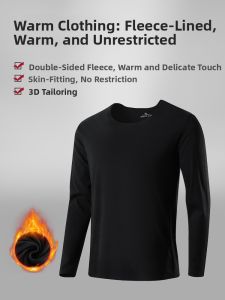WANTELU | Thermal Constant Temperature Double Sided Fleece Long Sleeve T-shirt