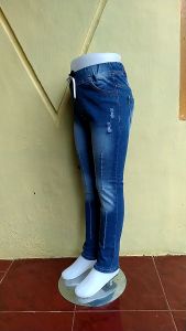 Celana Jeans Panjang Anak Cewek Perempuan Usia 3-12 Tahun Model Polos Kode 002