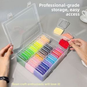 Hộp Lưu Trữ Lớn cho Hạt và Vật Liệu Thủ Công
