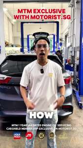 Exclusive Car Shield Membership with Motorist.sg Unlimited Servicing for $198 includes oil changes fluid top-ups tire assistance insurance and car wash. Available on Motorist.sg.
