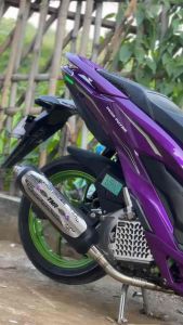 Knalpot Kondoman Luster Black Coating Original TNR RACING MUFFLER