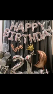 Balon Foil abjad Huruf Alfabet Letter Balloon Aluminium Dekorasi Pesta Unik Menarik Kualitas Premium