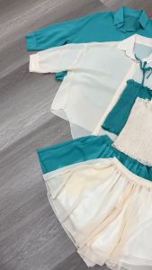 SV 6058 - Emily 3in1 Set | Set Atasan dan Celana Chiffon Pakaian Kasual Wanita