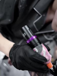 DMTATTOO | DM Gorilla Wireless Tattoo Kit Adjustable Stroke 2.4-4.2mm Tattoo Machine 1500mAh Powerful Low Noise Motor Orange Needle Ink Cup