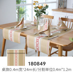 Duni Nordic Style Festive Paper Table Flag 24m Roll Decorative Cloth Art for Dining Table Tea Table Plant Floral Pattern