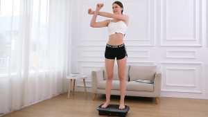 OneTwoFit Premium Fat Shaking Machine with Bluetooth small household body shaping machine fat-burning and slimming whole body rhythm machine with tension rope