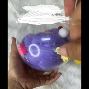 เคสลูกบอลกลมใส่ตุ๊กตา กันน้ำ กันฝุ่น ห้อยติดกระเป๋าได้ นำหนักเบา ลูกค้าใหญ่ ขนาด 14ซม.