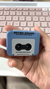 ONE-C1326 Gantungan Kunci Rekaman Musik Box Mini Keychain Voice Tape Recorder Unik / Ganci Lucu