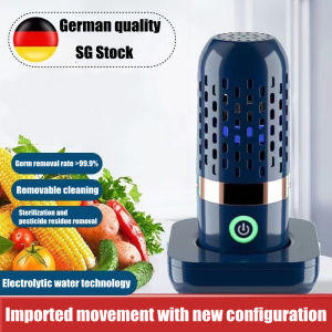 [SG Stock] German Capsule Fruit and Vegetable Washing Machine Household Sterilization Wireless Food Material Purifier Ag