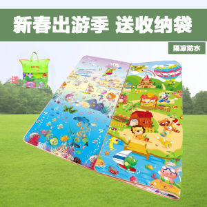 Portable Outdoor Picnic Mat Cool Waterproof Camping Moisture Proof Lawn Sleeping Pad Park Countryside Tour Pad PVC Material