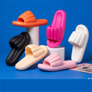 รองเท้าแตะแบบสวมลำลองสำหรับใส่ในบ้าน EVA สำหรับคู่รัก รองเท้าแตะแบบสวมส้นแบน ทรงบาง สำหรับผู้ชายและผู้หญิง