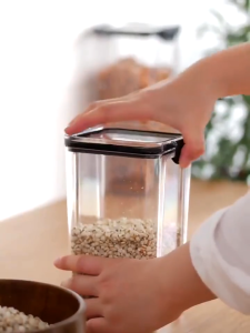 GBS Toples ukuran 1800Ml Penyimpanan Kue Bahan Acrylic Transparan Kedap Udara Kontainer Makanan