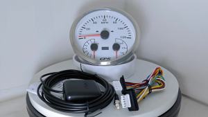 ELING 110mm 3in1 GPS Speedometer 0-120 0-200 KMH MPH with RPM Tachometer Fuel Level 7 Colors Backlight for Car Marine Boat Auto