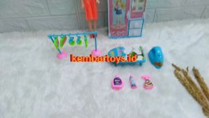 MI31 Mainan Anak Lemari Berbi Cantik Set Laundry Setrika Draem Wardrobe Warna Random