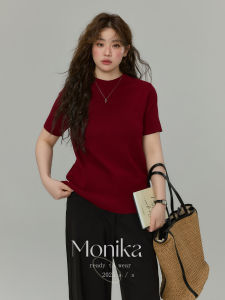 MONIKADM | Áo Blouse Dài Oversized Cao Cổ Không Tay