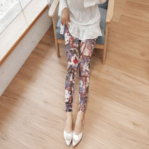 กางเกงลำลองผู้หญิงบางเฉียบเซ็กซี่ในช่วงฤดูร้อน กางเกงขายาวผ้าไหมน้ำแข็ง ผ้าตาข่ายโปร่ง ป้องกันแสงแดด ใส่กลางแจ้ง ลายตัวอักษรหัวใจ