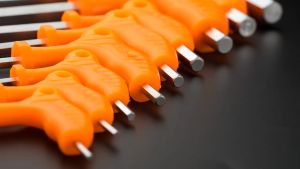 2.5mm 4mm 6mm 8mm Crutch Plastic Handle Hexagon Wrench High Carbon Steel Wrench Hand Tool Hexagon T-Handle