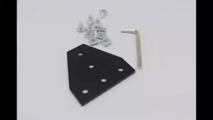 2020 Extrusion Aluminum Profiles Anodic Oxidation L Shape Corner Bracket Plate with Screws and Nuts