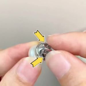 10 Pcs Imitation Pearl Button Brooch Prevent Accidental Exposure Buttons Brooch Pins Badge Cufflinks Button For Clothes Decor
