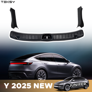 For Tesla New Model Y LAUNCH 2025  Juniper 2025+  Trunk Threshold Strip TPE  Anti Scratch Protection Lid