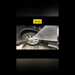 Đầu Béc Cổ Thẳng 1/4 Kết Nối Nhanh Thép Không Gỉ Áp Lực Cao Xịt Rửa Xe Sân Vườn Tia Phun Rộng 40 Độ
