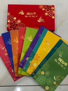 Set 10 bao lì xì ngân hàng BIDV