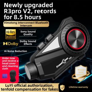 FreedConn | Motorcycle Integrated Bluetooth Headset with Dashcam