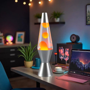 Glob World Lava Lamp Night Light Wax Desk Lamp
