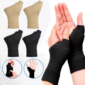INEOO 1Pair Breathable Wrist Thumb Compression Arthritis Gloves Wrist Support Brace with Gel Thumb Injury Pads for Pain Relief