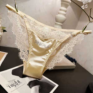 Quần Lót Ren Gợi Cảm Cạp Vừa Thấp Trang Trí Đá Rhinestone Ngọt Ngào Dành Cho Nữ Quần Lót Tam Giác Cạp Cao Mùa Đông 2014