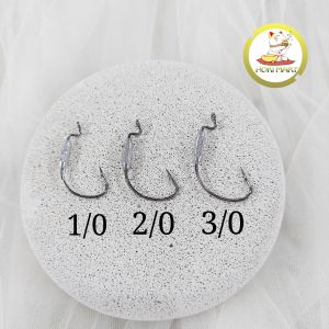 mata kail worm hook timah O-FU 5x sharper and stronger / mata kail softlure