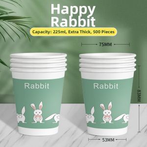 LANYUEXING | Commercial & Home Use Custom Logo Printed Thick Food Grade Paper Cups 1000 Pcs