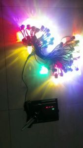 BOSCA C9 Solar Christmas Lights Outdoor 25.5M Warm White & Multicolor With 50 Bulbs Remote 8 Modes Dimming Waterproof Party Decor BPT-862