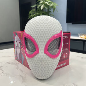 Bandai | Hot Spider Man Eye Gwen Mask Spider Man Moving Eyes Helmet Mask Cosplay Decoration Christmas Gift Toys