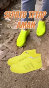 Cover Sepatu Sarung Pelindung Sepatu Karet Silikon Anti Air Jas Pelapis Latex Shoe Cover Waterproof