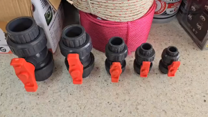 VSSUU บอลวาล์ว 2 นิ้ว UPVC UNION BALL VALVE ยูเนี่ยน ยูพีวีซี socket weld แบบสวมท่อฟ้าPVC วาล์วพลาสติก วาล์วสระว่ายน้ำ